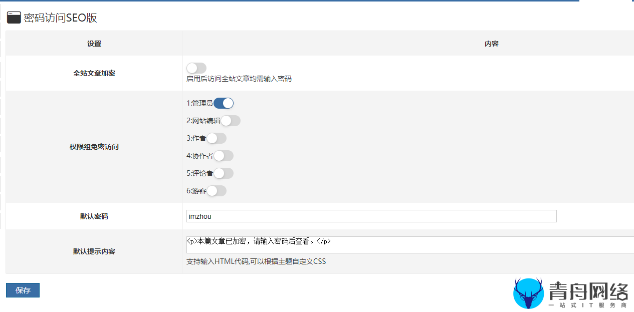 zblog文章密码访问，文章加密插件