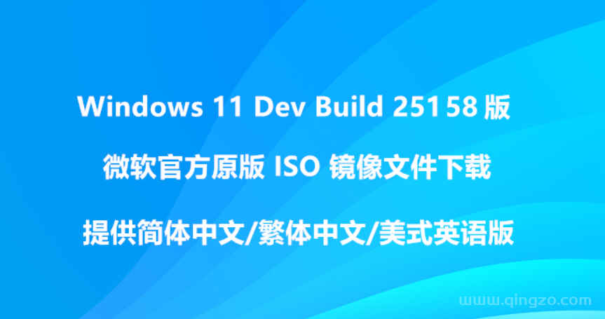 系统下载[简中/繁中/英语] Windows 11 Dev Build 25158官方原版ISO镜像